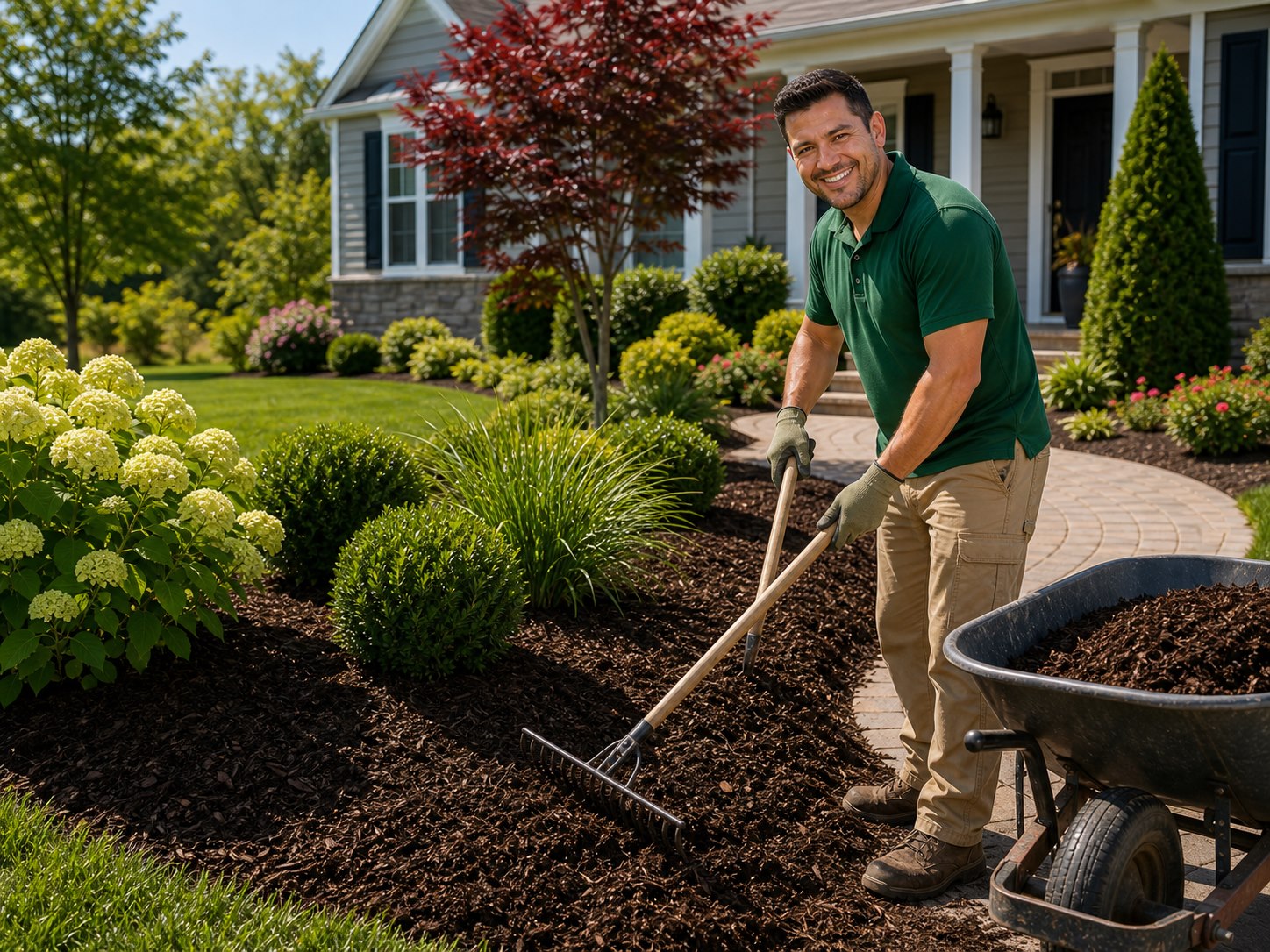 Professional mulching service